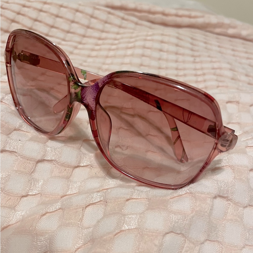 Authentic Gucci pink floral sunglasses